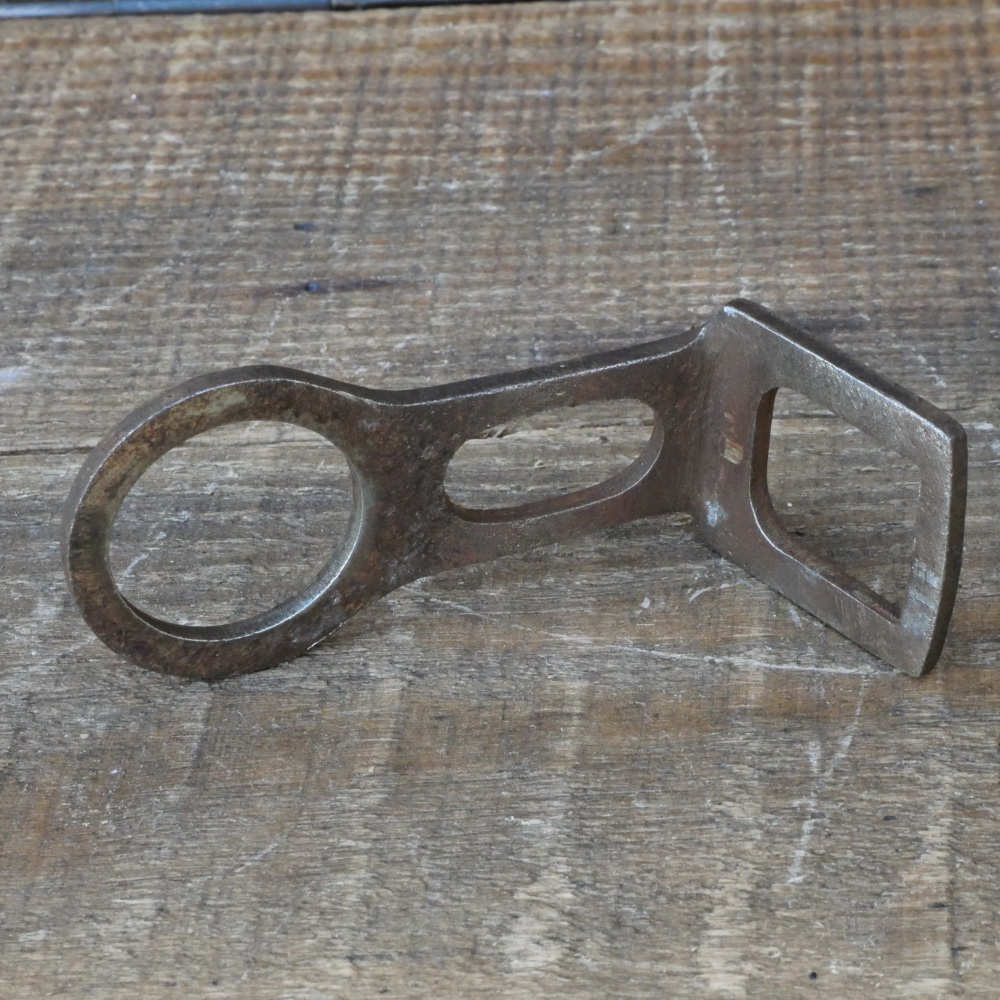 Carbidlaternenhalter/Winkelhalter, verchromt, orig. 1920er - 30er J., gebr. 