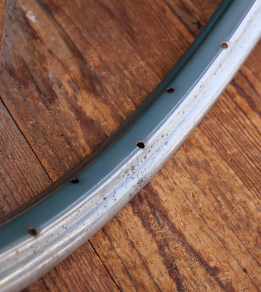 Fahrradfelge, 26 Zoll (559), für Drahtbereifung, verchromt, 30er - 50er J., 36-Loch, NOS 