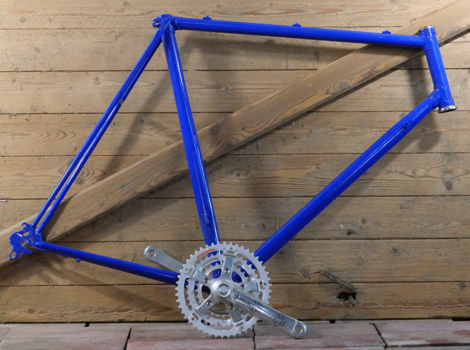 Fahrradrahmen Herrenausführung für Treckingrad, 28 Zoll, 90er J., blau, NOS 