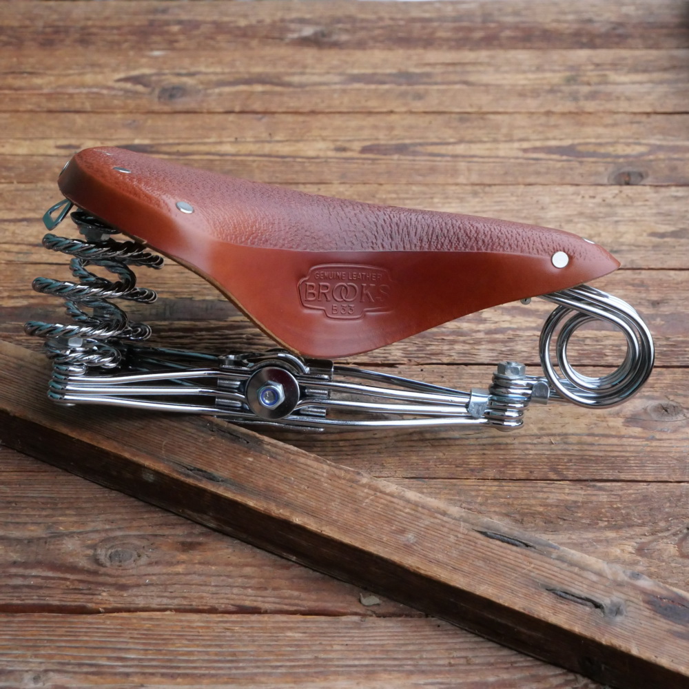 Sattel "Brooks B33", Herren, Leder, braun, Breite ca. 23 cm, Länge ca. 31cm, Neuware 