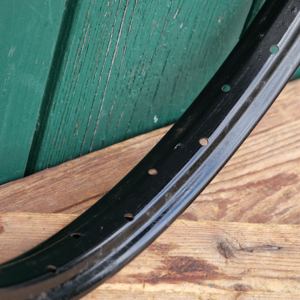 Transportrad-/Anhängerfelge, 20 Zoll, 30er-60er J., Stahl, schwarz, NOS 