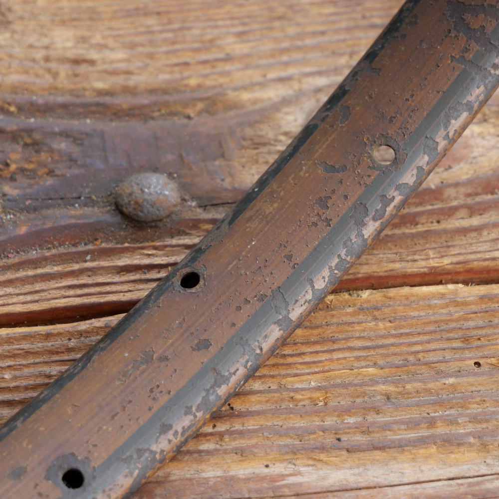 Wulstfelge 26 Zoll, Außendurchmesser ca. 594 mm, 20er/30er Jahre, seltene, schmale Ausführung für Halbrenner, gebr. 