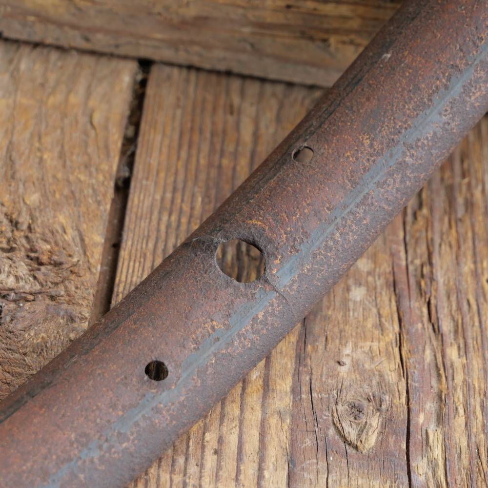 Fahrrad-Wulstfelge 28 Zoll Außendurchmesser ca. 645mm, 10er-30er J., Holzdekor, 32 Loch, gebr. 