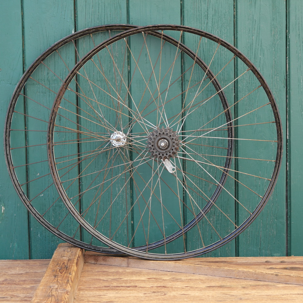 Laufradsatz 28 Zoll (622) für Drahtbereifung, 1951, F&S Torpedo, gebr. 