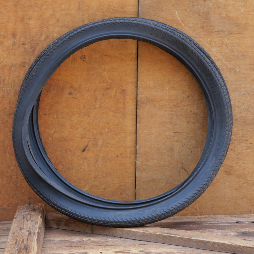 Reifensatz Fahrrad, WEINHEIM Extra Prima, Wulst, 22 x 1 3/4, original 30er-50er J., NOS 