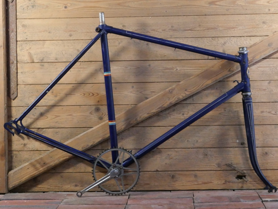 Fahrrad - Herrenrahmen RESI/Berlin, für Rennrad, 1950er J., gebr., Originallack 