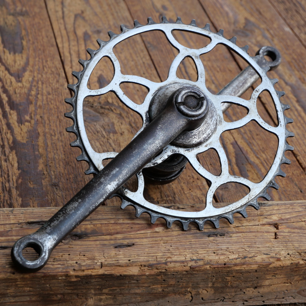 Tretlager für WANDERER Tourenrad, orig. 30er Jahre, verchromt, Glocken-Vierkant, gebr. 