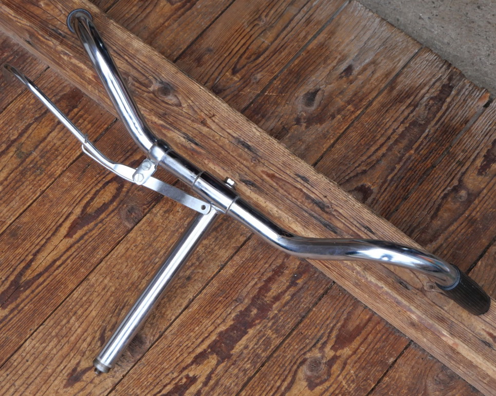 Fahrradlenker, NSU-Form, passend für Tourenräder 30er-60er Jahre, verchromt, NOS 