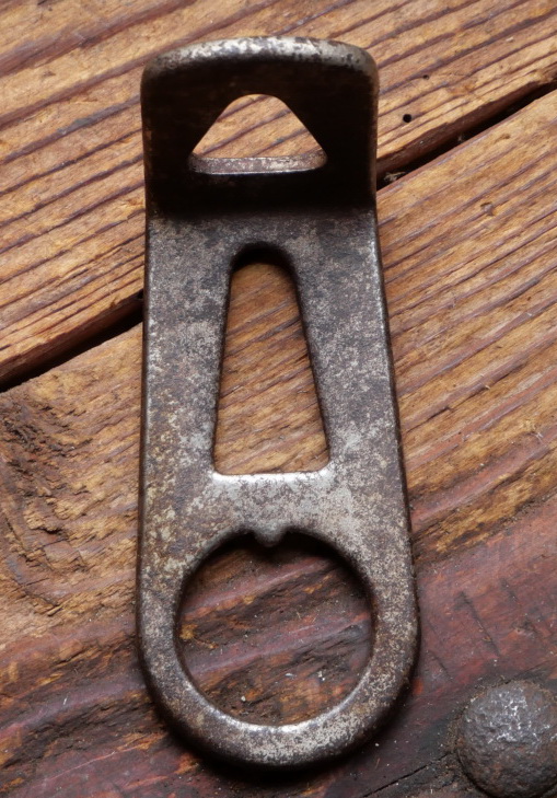 Carbidlaternenhalter/Winkelhalter, vernickelt, orig. 1910er-30er J., längere Ausf., NOS 