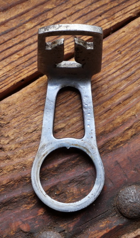 Carbidlaternenhalter/Winkelhalter, TRIUMPH, verchromt, orig. 1920er/30er J., gebr. 