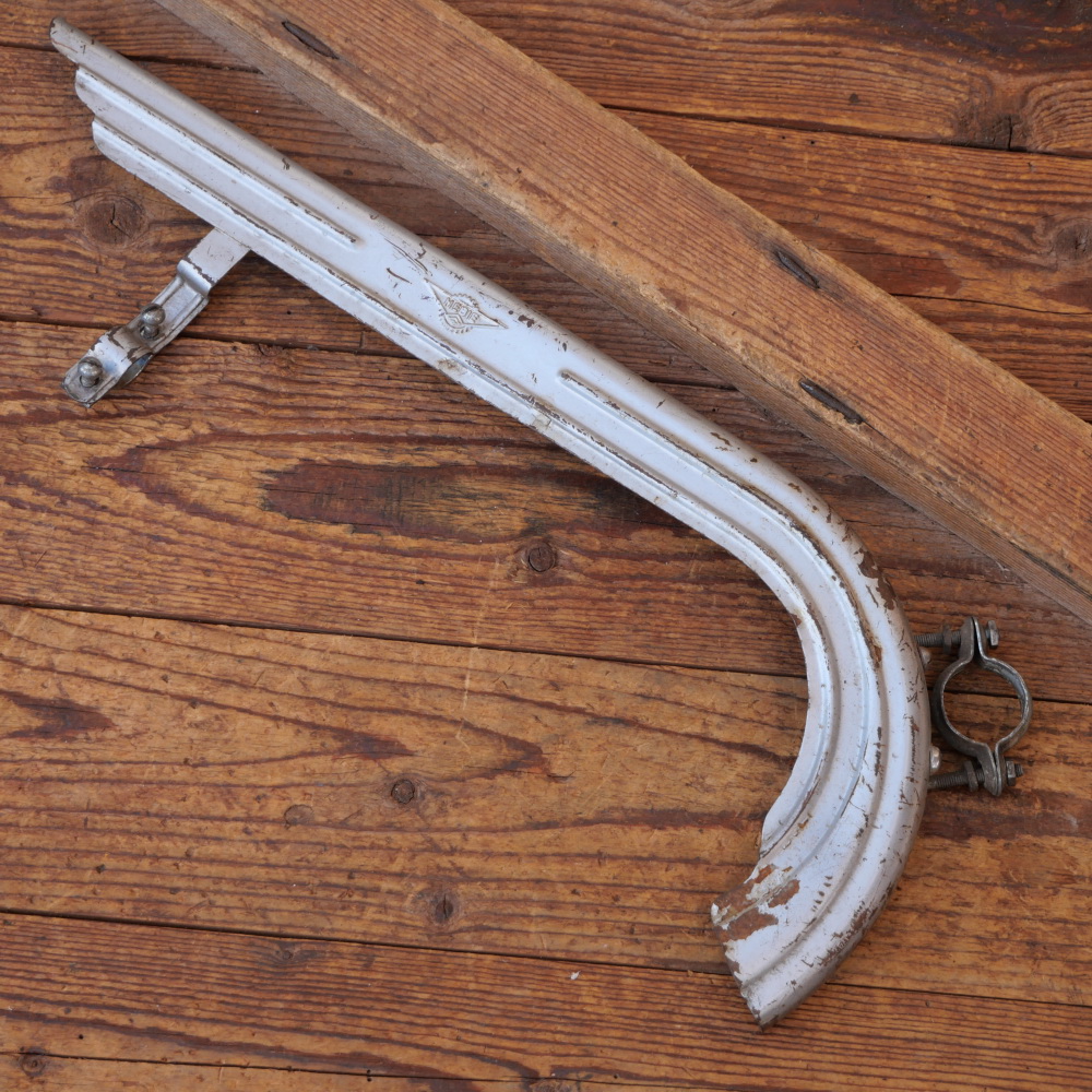 Kettenschutz, HEBIE, silber, Länge ca. 41 cm, für Sportrad, orig. 50er/60er J., gebr. 