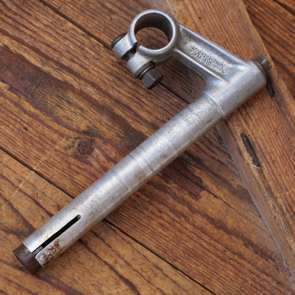 Vorbau Fahrrad EXPRESS, original 50er Jahre, für Sport-/Rennrad, Alu, gebr. 