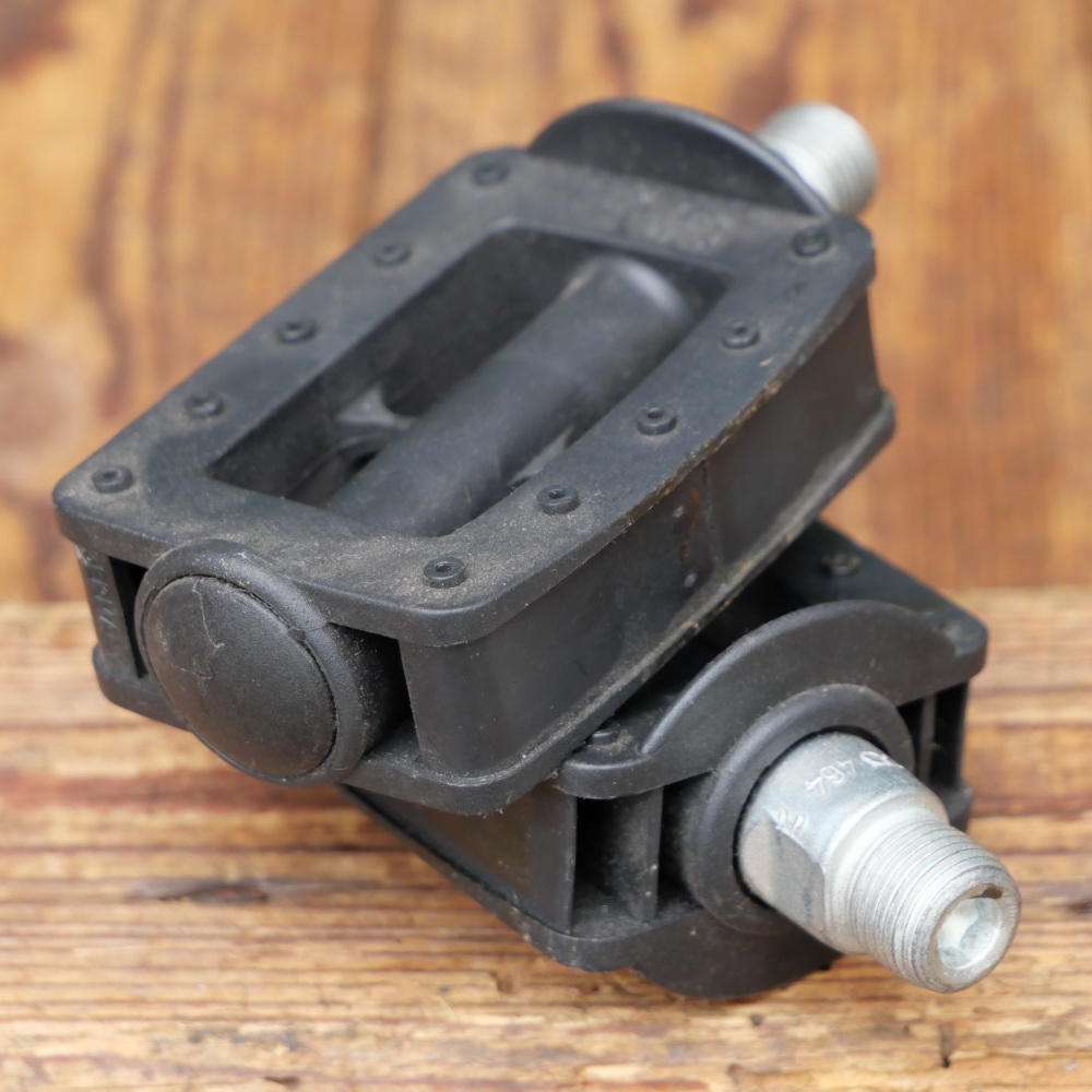 Pedale UNION, für Kinderrad, Kunststoffblock, Fußauflage ca. 7 x 5,5cm, gebr. 