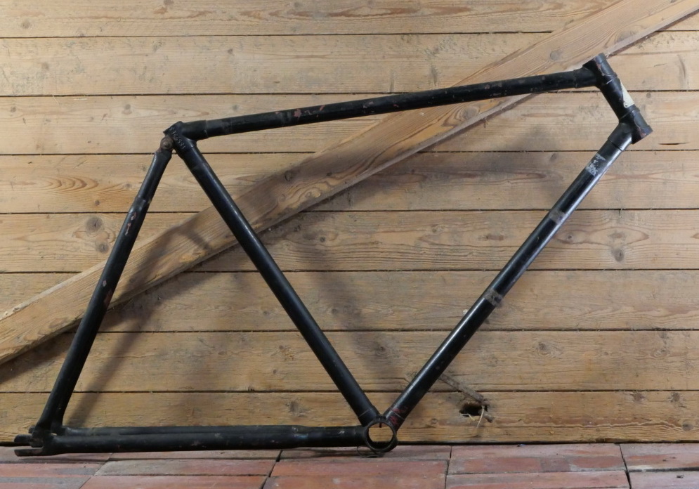 Fahrradrahmen DÜRKOPP, für Tourenrad, Herren, 28 Zoll, Stahl, 30er J.,schwarz, gebr.