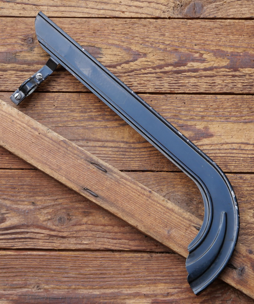 Kettenschutz für Sportrad, Länge ca. 41 cm, orig. 60er/70er J., schwarz, gebr. 