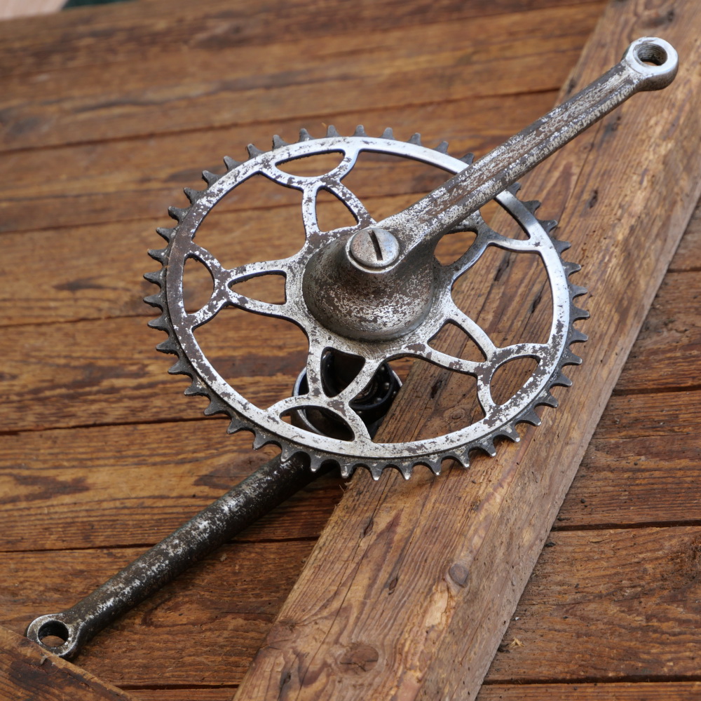 Tretlager für Tourenrad, orig. 30er J., verchromt, Glockenlager, gebr. 