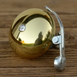 Glocke "PING", für Rennrad/Sportrad, gold hochglanzpoliert, D=50mm 