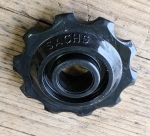 Schaltrollen"SACHS HURET", für viele 5 bis 7-fach Schaltwerke der 70-80er Jahre passend , 10 Zähne, NOS aus Sachs Huret Bestand 
