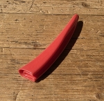 Hebelüberzug, f. Blechhebel, rot,  orig. 50/60er Jahre, L=100mm, 1 Stück   
