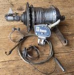 Nabe Hinterrad Fahrrad, F&S Torpedo 3-Gang Mod. 55,  verchromt, 50er/70er J., gebr. 