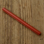 Gepäckträger Gummieinlagen, rot, L=122mm, Breite=10mm, Klemmbreite ca. 7mm, orig. 50/60er Jahre 