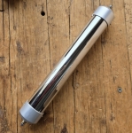 Batterierohr verchromt, passend für Standlicht/Sachs 98 ccm Motorfahrräder, 6 Volt (4 x 1.5 V Monozelle)  