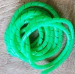 Zierspirale / Bowdenzugummantelung, grün, ca. 2 Meter ! lang, Restbestand aus älterer Neuauflage 