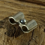 Klemme / Verbinder für Bowdenzug Aussenhülle, Metall, gleich oder ähnlich Abbildung, rarer orig. Altbestand     