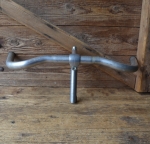 Lenker "Radonneur", Alu, Breite 48 cm, Schaftdurchmesser 22 mm, Schaftlänge 14 cm, Vorbau ca 9 cm, 70er bis 80er Jahre 