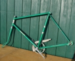 Fahrradrahmen "Dürkopp" 26 Zoll, grün metallic, Rahmenhöhe 55 cm 