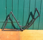 Fahrradrahmen "NSU-Opel" von 1937. Schwarz überstrichen, Rahmenhöhe 55 cm 
