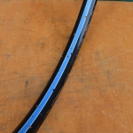 Wulstfelge 26 x 1 ½, 36-loch, Breite 33 mm, Linierung blau/weiß 