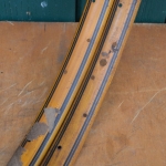 Wulstfelgensatz 26 x 1 ½, 36-loch, Breite 33 mm, Holzdekor, 