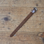 Taschenriemchen für Rahmentasche, Lefa braun, Breite ca. 12 mm, Länge mit Schnalle 183 mm 