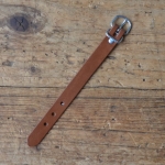 Taschenriemchen für Rahmentasche, Lefa braun, Breite ca. 12 mm, Länge mit Schnalle 148 mm 