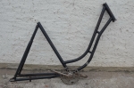 Fahrradrahmen "Perfect" Damenausf. 28 Zoll, Stahl, schwarz, RH=55 cm, 20er Jahre 