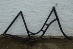 Fahrradrahmen "Kayser", Rahmenhöhe 54 cm, 10/20er Jahre, Originalzustand 
