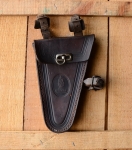 Werkzeugtasche "Veleda",  Leder braun, Höhe 18 cm, Breite 12 cm, orig. 30er Jahre 