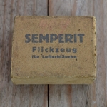 Flickzeug Pappschachtel "SEMPERIT" orig. 30 er Jahre, 59 x 45 x 27 mm, ohne Inhalt 