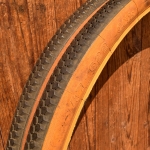 Paar Reifen Fahrrad, SEMPERIT, 28 x 1,75 (47-622), 70er J., braunwand, gebraucht gem. Bildern  