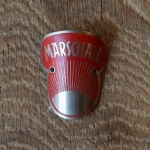 Steuerkopfschild Marshall, 50er Jahre, Originalschild aus Sammlungsbestand 