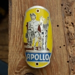 Steuerkopfschild  APOLLO, 30-50er Jahre, Originalschild aus Sammlungsbestand 
