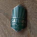 Steuerkopfschild Saturn, 50er Jahre, Originalschild aus Sammlungsbestand 