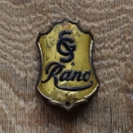 Steuerkopfschild Rano, 50er Jahre, Originalschild aus Sammlungsbestand 