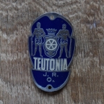 Teutonia, 50er Jahre, Originalschild aus Sammlungsbestand 