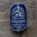 Triumph, 30er Jahre, Originalschild aus Sammlungsbestand 