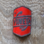 Steuerkopfschild Vineta, 30-50er Jahre, Originalschild aus Sammlungsbestand 