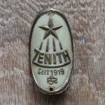Steuerkopfschild Zenith, 30-50er Jahre, Originalschild aus Sammlungsbestand 