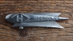 Schutzblechfigur HERCULES, Zinkdruckguss verchromt, orig. Altbestand 40-50er Jahre, Zustand siehe Bild 