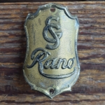 Steuerkopfschild RANO, 50er Jahre, Originalschild aus Sammlungsbestand 